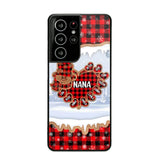 Personalized Grandma Nana Auntie Snowman Kid Name Caro Christmas 3D Printed Phonecase 22NOV-HQ02