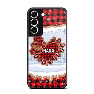 Personalized Grandma Nana Auntie Snowman Kid Name Caro Christmas 3D Printed Phonecase 22NOV-HQ02