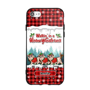 Personalized Walkin' In A Winter Wonderland Meowy Catmas Cat Lovers Caro Snow 3D Printed Phonecase 22NOV-DT04