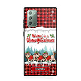 Personalized Walkin' In A Winter Wonderland Meowy Catmas Cat Lovers Caro Snow 3D Printed Phonecase 22NOV-DT04