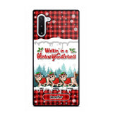 Personalized Walkin' In A Winter Wonderland Meowy Catmas Cat Lovers Caro Snow 3D Printed Phonecase 22NOV-DT04