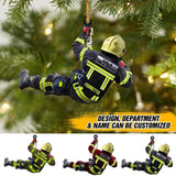 Personalized Irish Firefighter Wood Ornament Printed 22NOV-HQ08