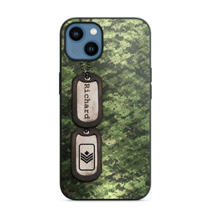 Personalized Canadian Solider/ Veteran Camo Rank 3D Printed Phonecase 22NOV-DT11