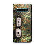 Personalized German Solider/ Veteran Camo Rank 3D Printed Phonecase 22NOV-DT11