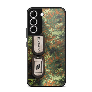 Personalized German Solider/ Veteran Camo Rank 3D Printed Phonecase 22NOV-DT11