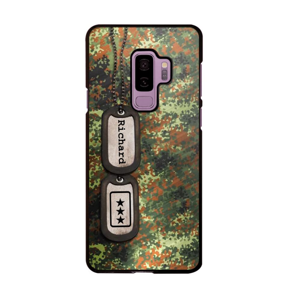 Personalized Sweden Solider/ Veteran Camo Rank 3D Printed Phonecase 22NOV-DT11