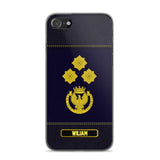 Personalized Italian Police Rank Phonecase 22NOV-HQ12