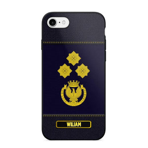 Personalized Italian Police Rank Phonecase 22NOV-HQ12