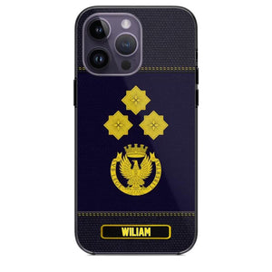 Personalized Italian Police Rank Phonecase 22NOV-HQ12