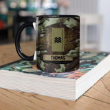 Personalized Irish Solider/ Veteran Rank Camo Ceramics Mug 22NOV-HQ16