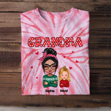 Personalized Grandma Kid Printed Tie Dye Tshirts 22NOV-HQ16