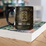 Personalized Swiss  Solider/ Veteran Rank Camo Ceramics Mug 22NOV-HQ17