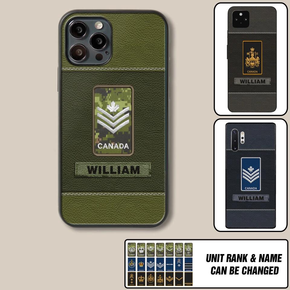 Personalized Canadian Veterans/Soldier Phone Case Printed QTHQ1811