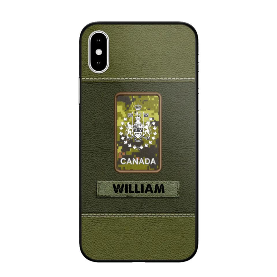 Personalized Canadian Veterans/Soldier Phone Case Printed QTHQ1811