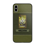 Personalized Canadian Veterans/Soldier Phone Case Printed QTHQ1811