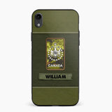 Personalized Canadian Veterans/Soldier Phone Case Printed QTHQ1811