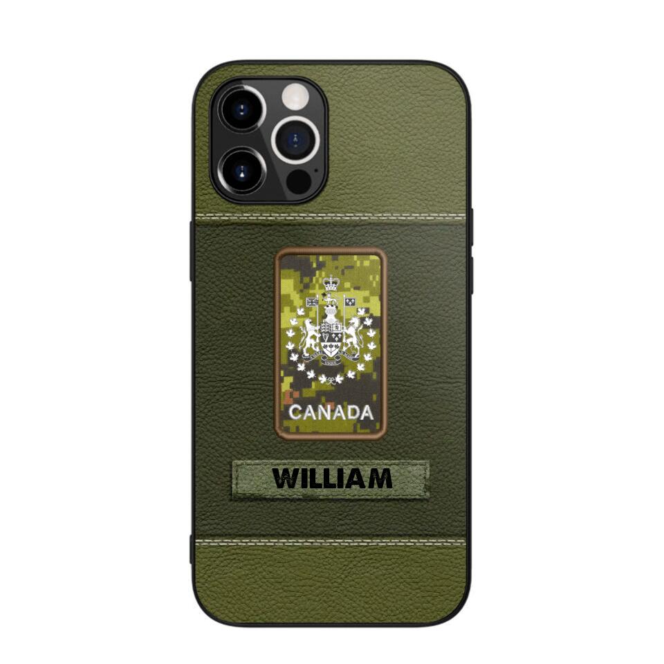 Personalized Canadian Veterans/Soldier Phone Case Printed QTHQ1811