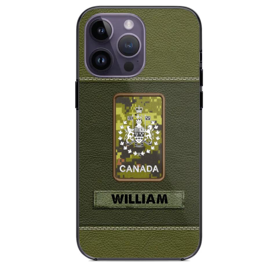 Personalized Canadian Veterans/Soldier Phone Case Printed QTHQ1811