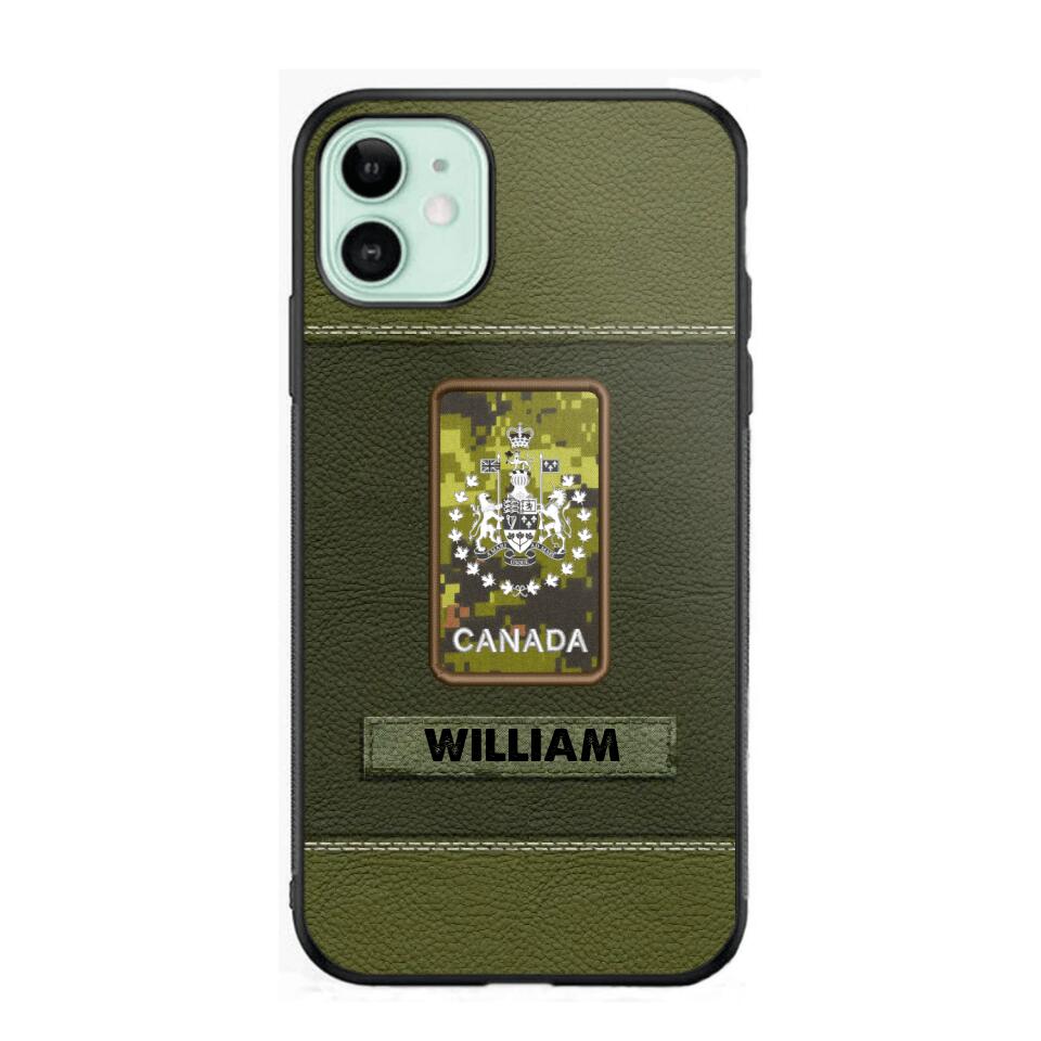 Personalized Canadian Veterans/Soldier Phone Case Printed QTHQ1811