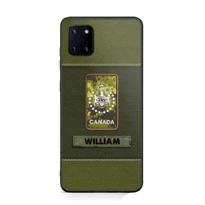 Personalized Canadian Veterans/Soldier Phone Case Printed QTHQ1811