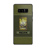 Personalized Canadian Veterans/Soldier Phone Case Printed QTHQ1811