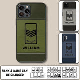 Personalized Australian Solider/ Veteran Camo Rank 3D Printed Phonecase QTHQ2111