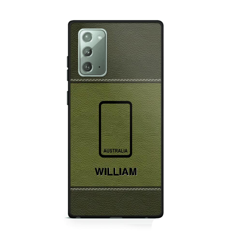 Personalized Australian Solider/ Veteran Camo Rank 3D Printed Phonecase QTHQ2111