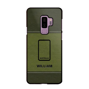 Personalized Australian Solider/ Veteran Camo Rank 3D Printed Phonecase QTHQ2111