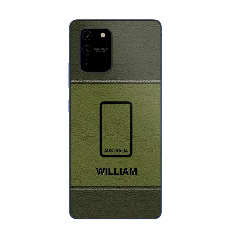 Personalized Australian Solider/ Veteran Camo Rank 3D Printed Phonecase QTHQ2111