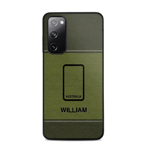 Personalized Australian Solider/ Veteran Camo Rank 3D Printed Phonecase QTHQ2111