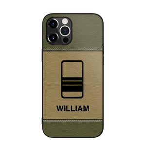 Personalized UK Solider/ Veteran Camo Rank 3D Printed Phonecase QTHQ2111