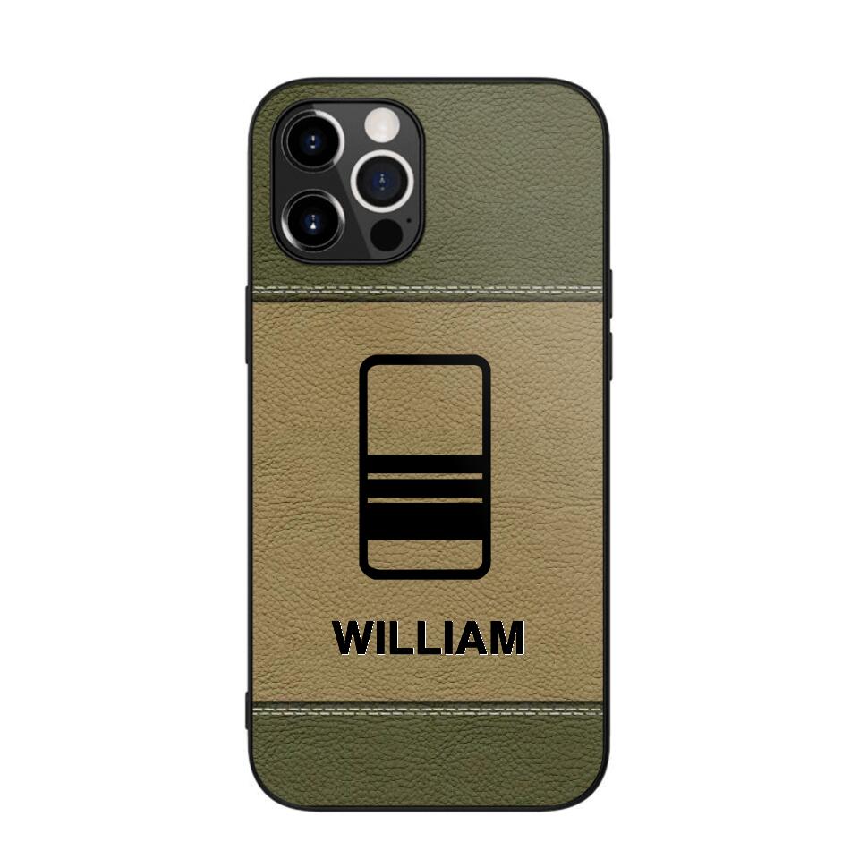 Personalized UK Solider/ Veteran Camo Rank 3D Printed Phonecase QTHQ2111