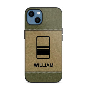 Personalized UK Solider/ Veteran Camo Rank 3D Printed Phonecase QTHQ2111