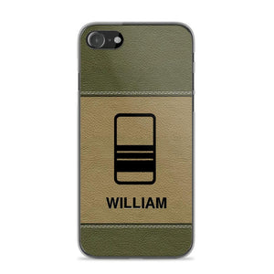 Personalized UK Solider/ Veteran Camo Rank 3D Printed Phonecase QTHQ2111