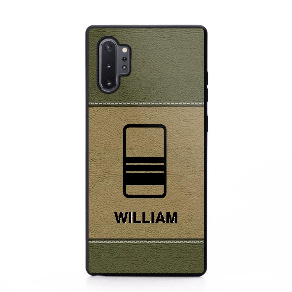 Personalized UK Solider/ Veteran Camo Rank 3D Printed Phonecase QTHQ2111