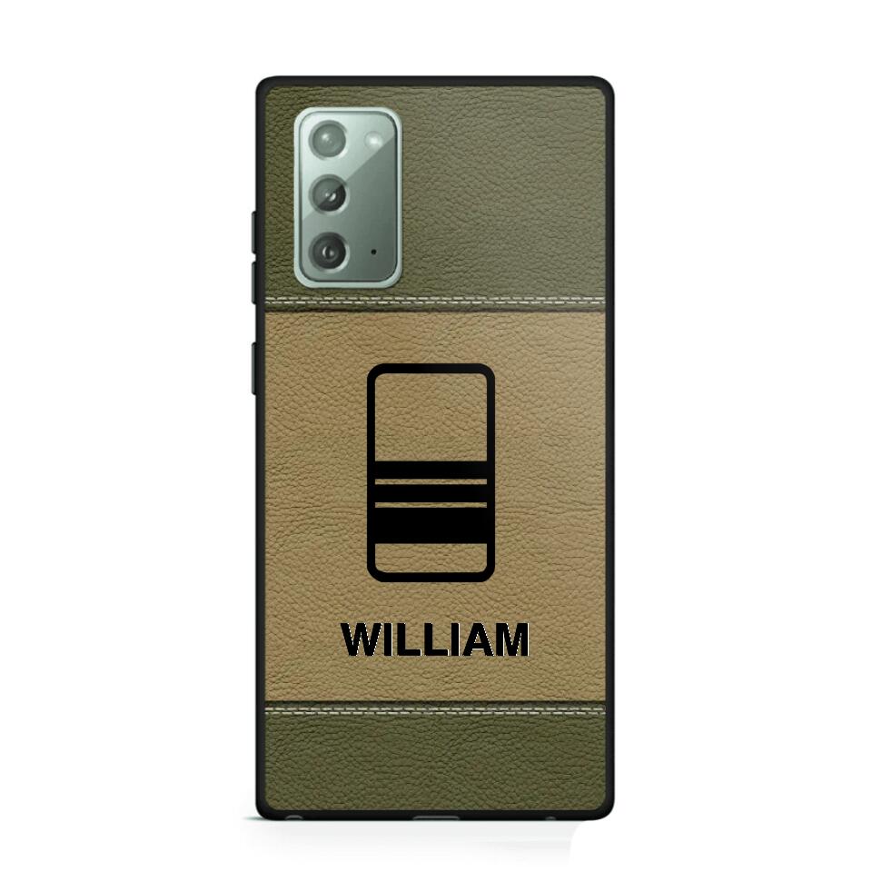 Personalized UK Solider/ Veteran Camo Rank 3D Printed Phonecase QTHQ2111