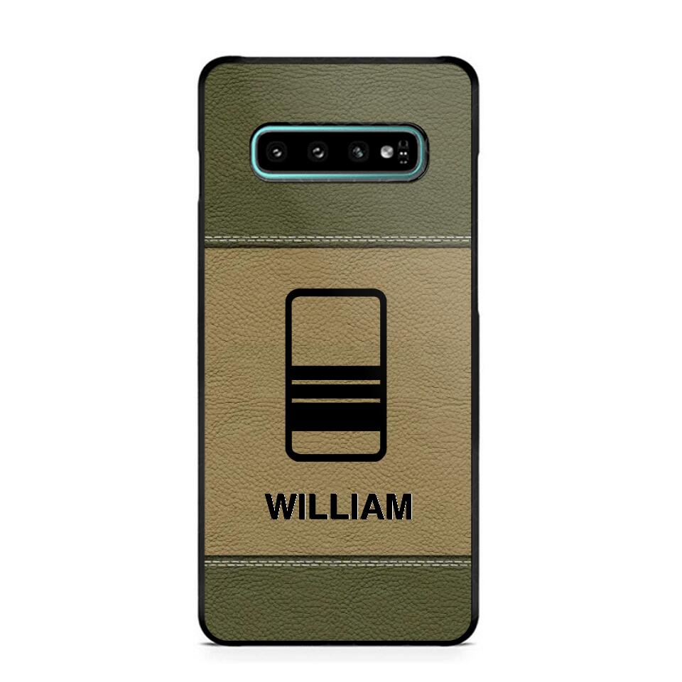 Personalized UK Solider/ Veteran Camo Rank 3D Printed Phonecase QTHQ2111