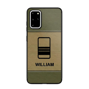 Personalized UK Solider/ Veteran Camo Rank 3D Printed Phonecase QTHQ2111