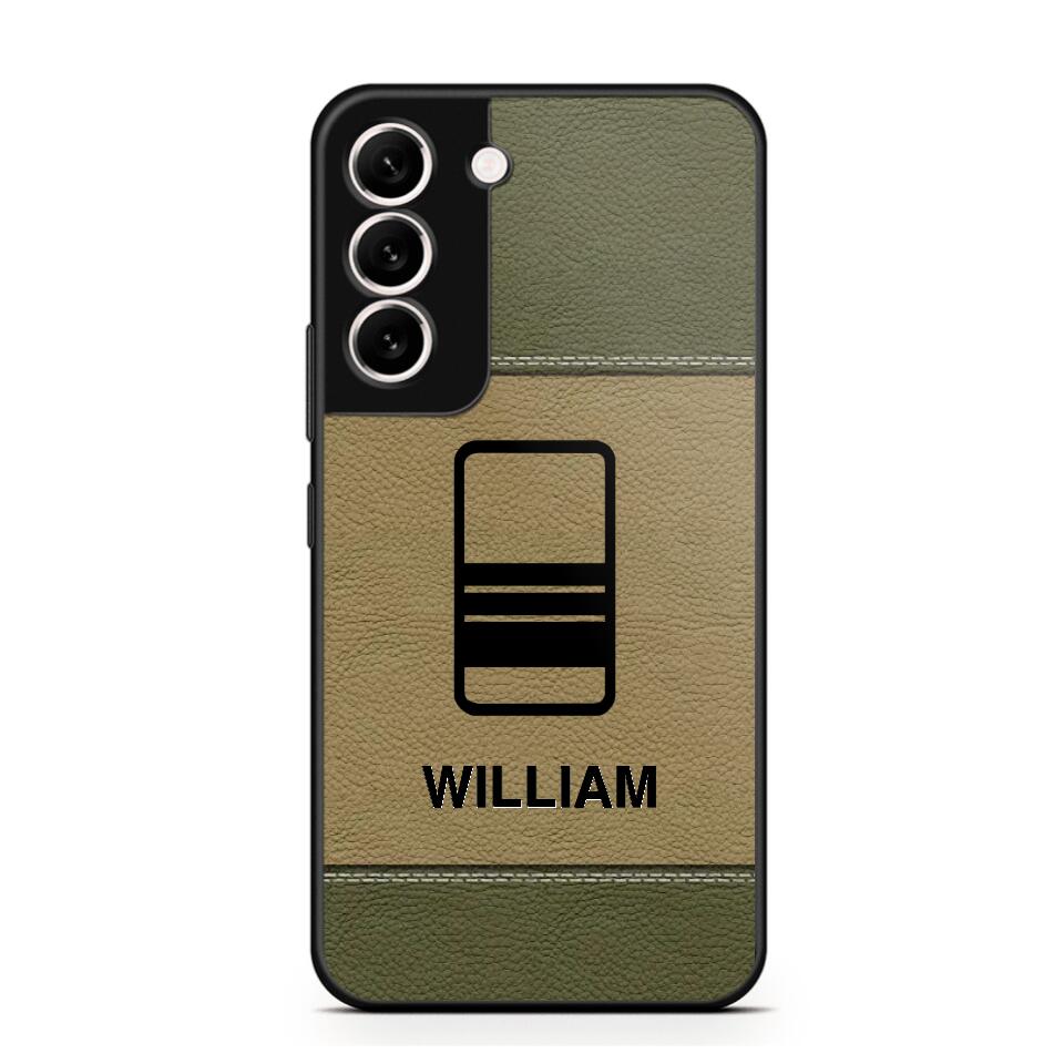 Personalized UK Solider/ Veteran Camo Rank 3D Printed Phonecase QTHQ2111