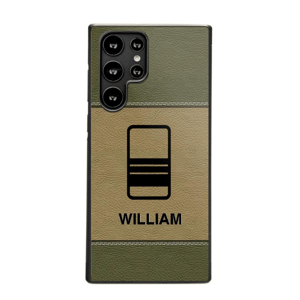 Personalized UK Solider/ Veteran Camo Rank 3D Printed Phonecase QTHQ2111