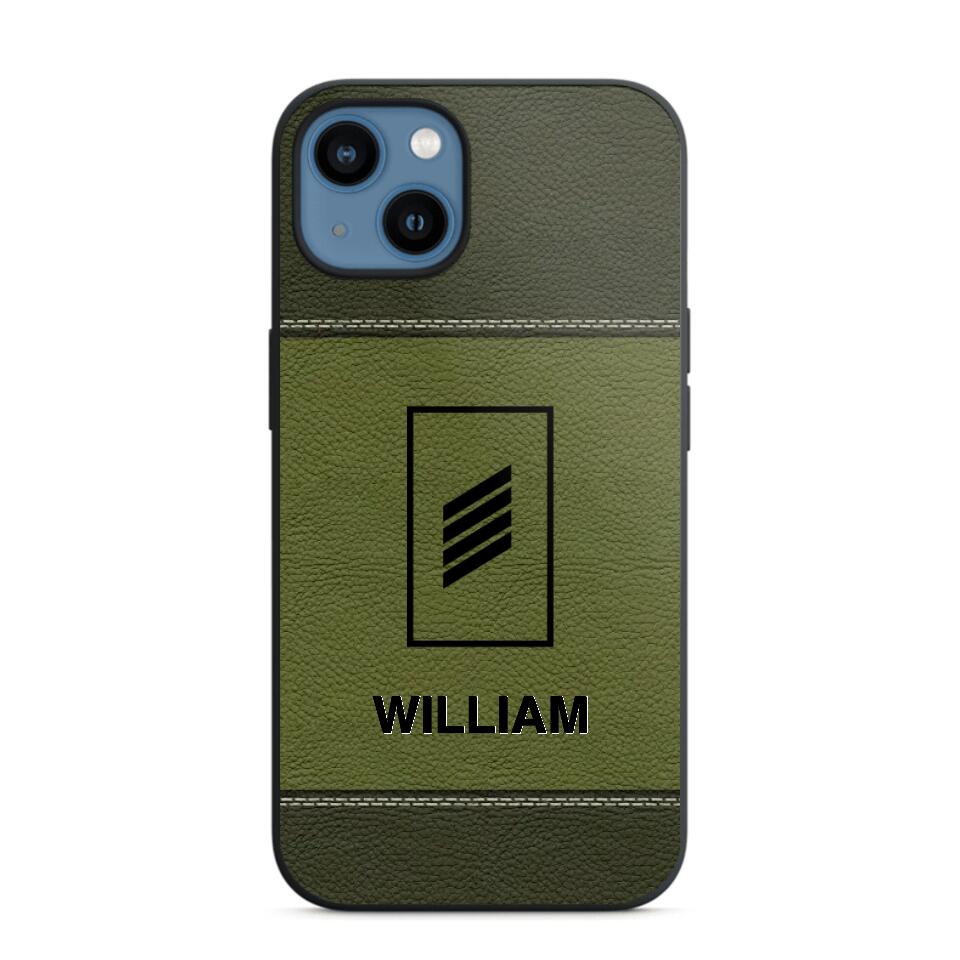 Personalized German Solider/ Veteran Camo Rank 3D Printed Phonecase QTHQ2111