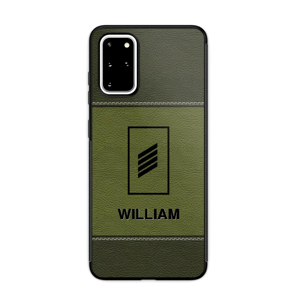 Personalized German Solider/ Veteran Camo Rank 3D Printed Phonecase QTHQ2111