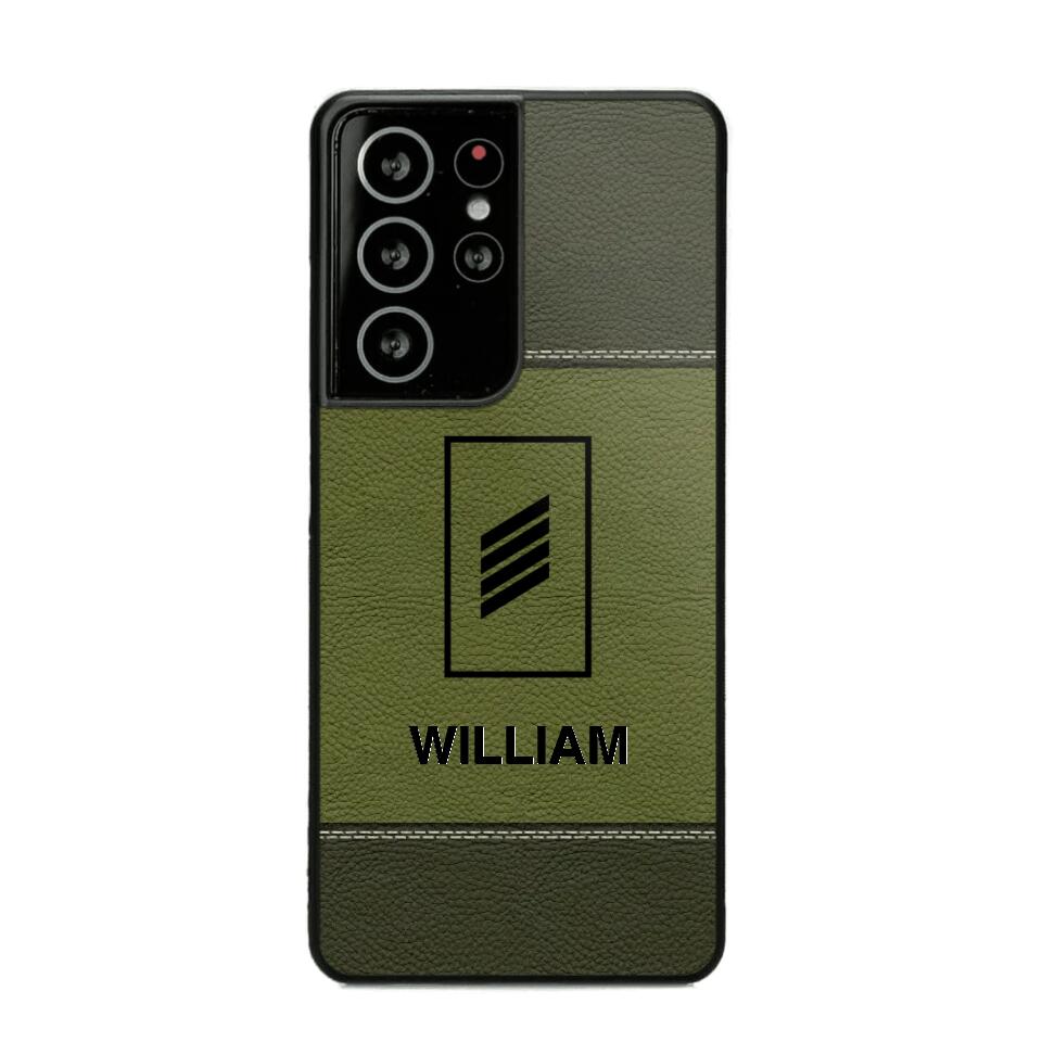 Personalized German Solider/ Veteran Camo Rank 3D Printed Phonecase QTHQ2111