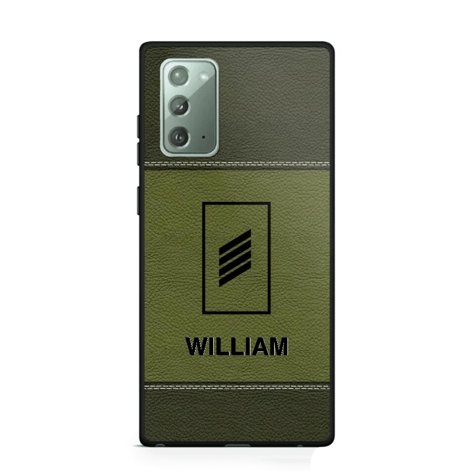 Personalized German Solider/ Veteran Camo Rank 3D Printed Phonecase QTHQ2111