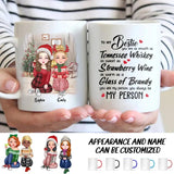 Personalized To My Bestie Tennessee Whiskey Strawberry Wine Glass Of Brandy Besties Gifts Printed Mug 22NOV-DT22