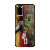 Personalized German Solider/ Veteran Camo Rank 3D Printed Phonecase 22NOV-DY25