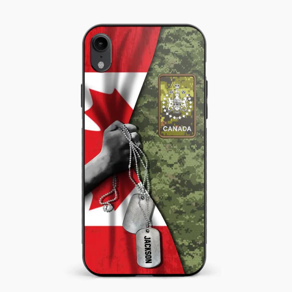 Personalized Canadian Solider/ Veteran Camo Rank 3D Printed Phonecase 22NOV-DY25