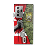 Personalized Canadian Solider/ Veteran Camo Rank 3D Printed Phonecase 22NOV-DY25