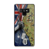 Personalized Australian Solider/ Veteran Camo Rank 3D Printed Phonecase 22NOV-DY25