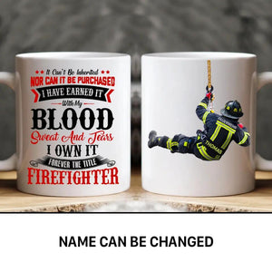 Personalized Australian Firefighter Uniform Forever The Title Firefighter Mug Printed 22NOV-HY28